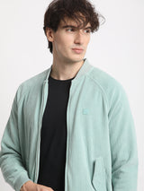 Men's Blue Casual Lightweight Bomber Jacket