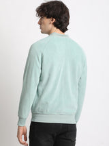 Men's Blue Casual Lightweight Bomber Jacket