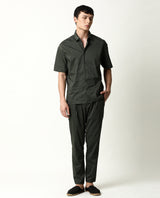 Men's Green Casual Regular Fit Solid Half Sleeves Shirt