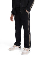 Boys Black Casual Regular Fit Solid Track Pant