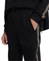 Boys Black Casual Regular Fit Solid Track Pant
