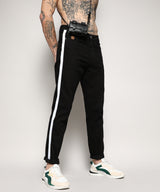 Men's Tapered Side Striped Denim Jeans