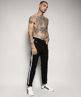 Men's Tapered Side Striped Denim Jeans