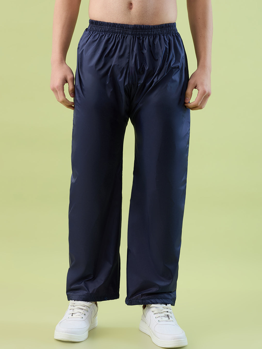 Men's Blue Mango Button Polyester and PVC Rainsuit