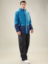 Men's Blue Zipper Rainsuit