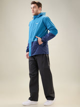 Men's Blue Zipper Rainsuit