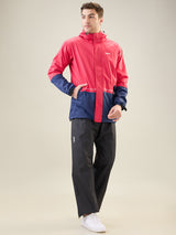 Men's Red Zipper Rainsuit