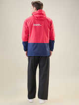 Men's Red Zipper Rainsuit