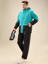 Men's Black Columbia Zipper Rainsuit
