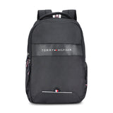 Unisex Black Casual Solid Backpack