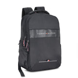 Unisex Black Casual Solid Backpack