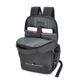 Unisex Black Casual Solid Backpack