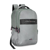 Unisex Light Grey Casual Solid Backpack