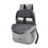 Unisex Light Grey Casual Solid Backpack