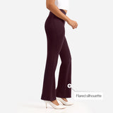 Women's Purple Solid Sports High Rise Trouser - Tall