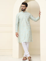 Men's Pure Cotton Solid Cream Churidaar Pyjama