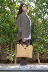 Women's Yellow Honey Drizzle Laptop Bag