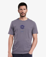 Men's Grey Casual Regular Fit Printed Half Sleeves Tshirt