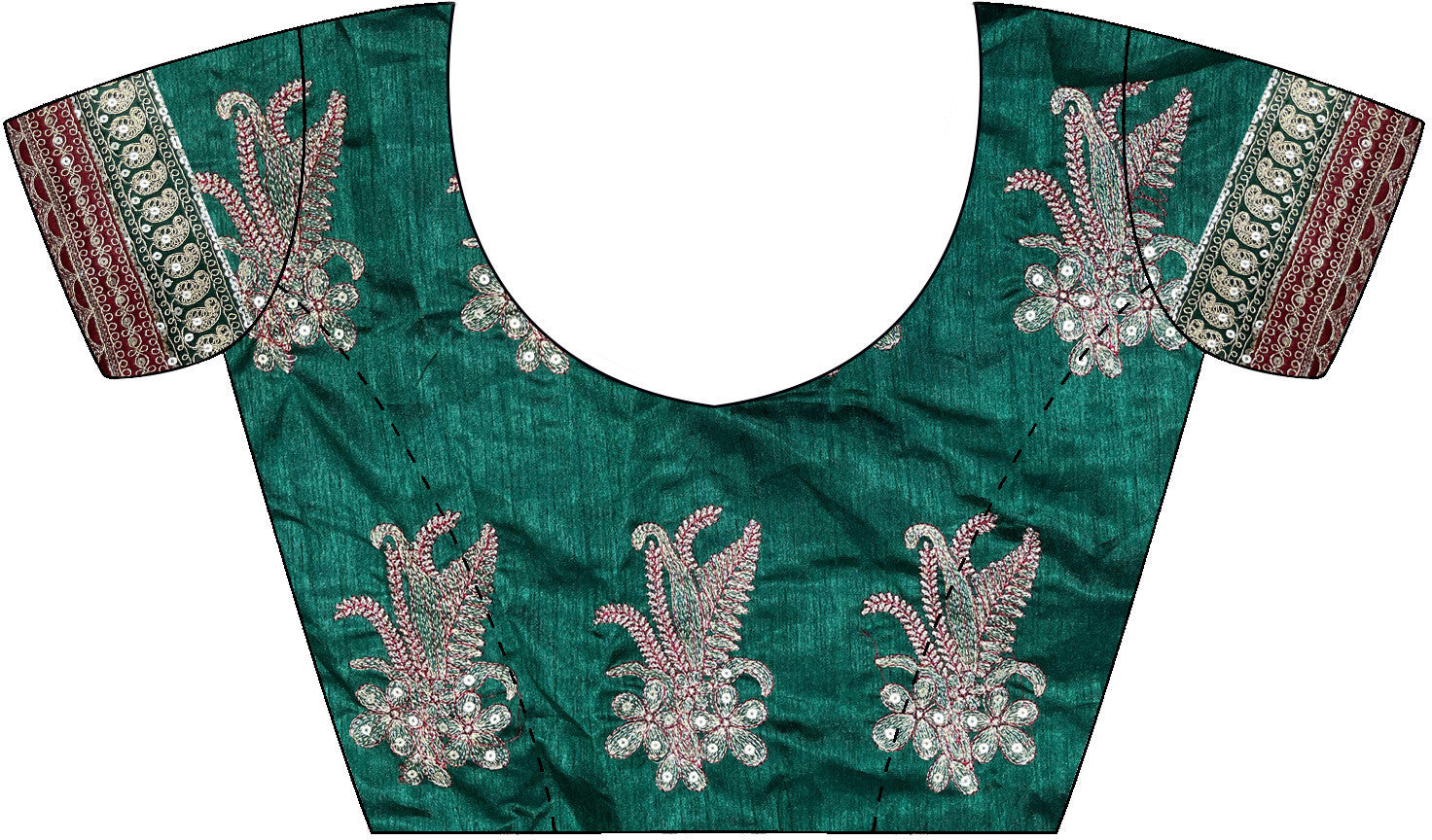 Women's Organza Orange Embellished Designer Saree with Blouse Piece