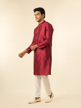 Men's Festive Elegant Maroon Kurta