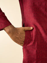 Men's Festive Elegant Maroon Kurta