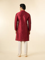 Men's Festive Elegant Maroon Kurta