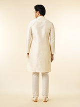 Men's Festive Classic Cream Artistry Kurta