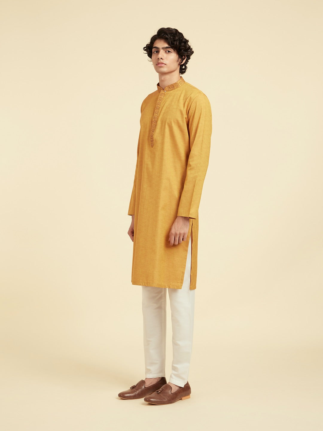 Men's Festive Radiant Mustard Kurta