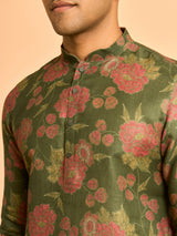 Men's Dashing Dark Green Kurta