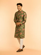Men's Dashing Dark Green Kurta