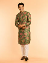 Men's Dashing Dark Green Kurta