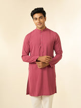 Men's Festive Resplendent Dusty Pink Kurta