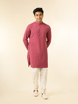 Men's Festive Resplendent Dusty Pink Kurta