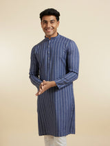 Men's Festive Blue Radiance Kurta
