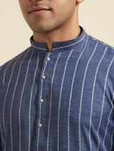 Men's Festive Blue Radiance Kurta