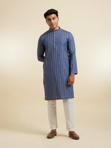 Men's Festive Blue Radiance Kurta