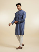 Men's Festive Blue Radiance Kurta
