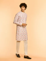 Men's Festive Elegant Warm White Kurta