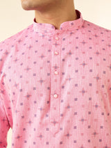 Men's Festive Splendid Pink Kurta