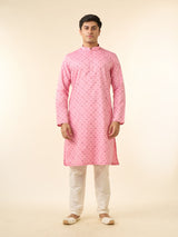 Men's Festive Splendid Pink Kurta