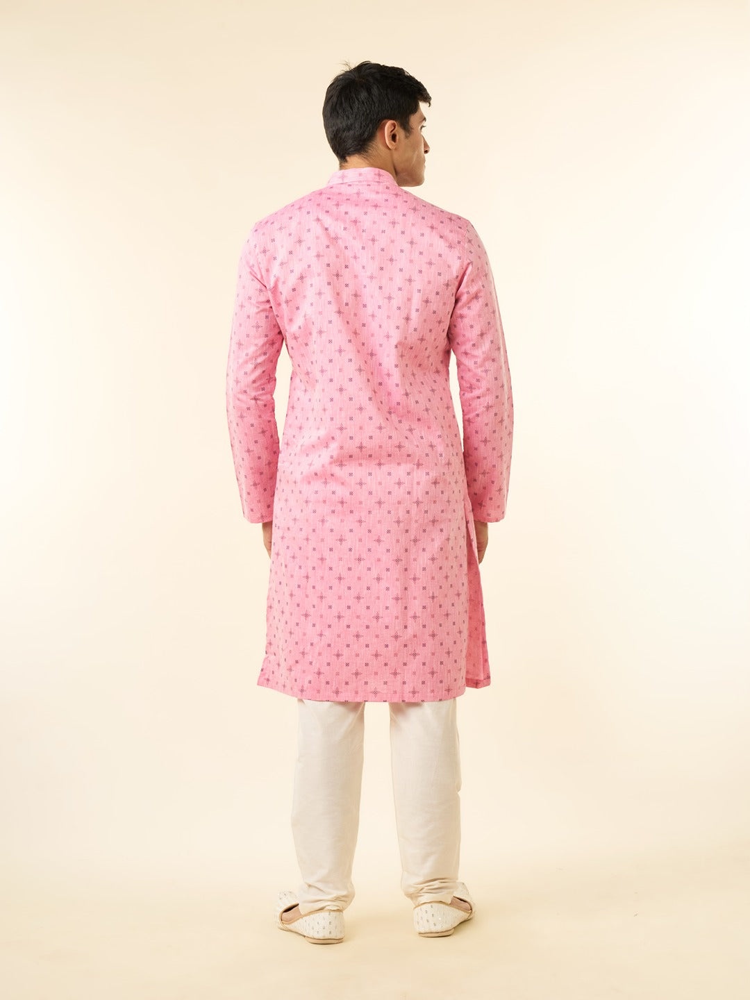 Men's Festive Splendid Pink Kurta