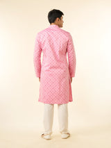 Men's Festive Splendid Pink Kurta