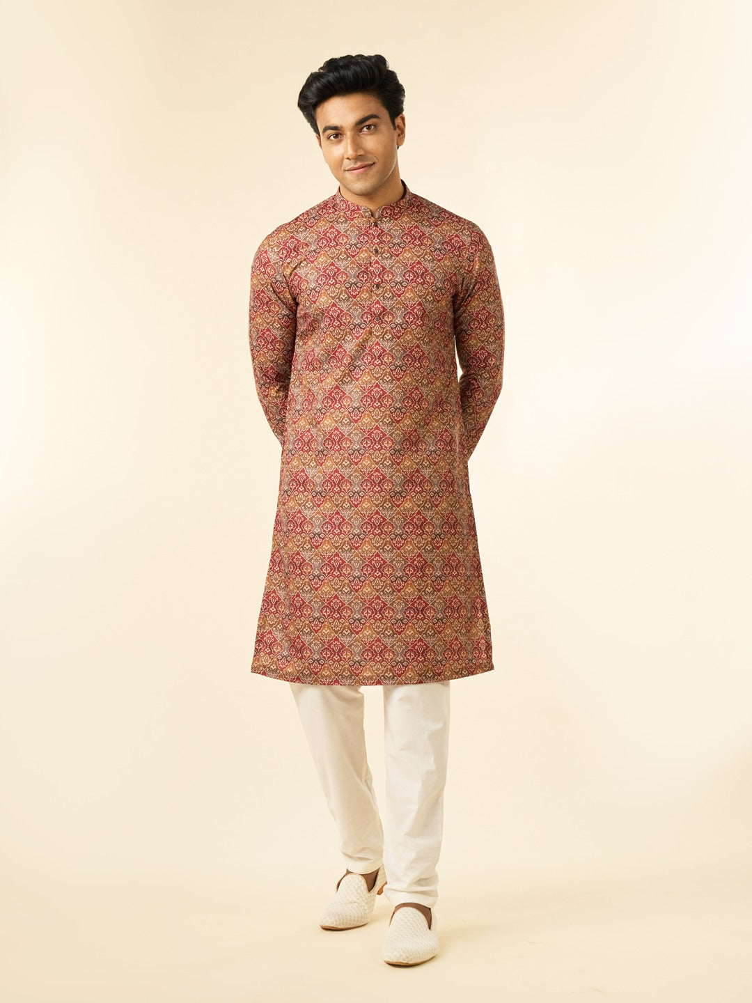 Men's Festive Tan Destiny Kurta