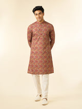 Men's Festive Tan Destiny Kurta