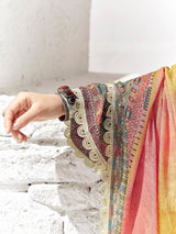 Women's Multicolor Printed Straight Kurta Trouser Set