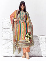 Women's Multicolor Printed Straight Kurta Trouser Set