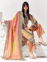 Women's Multicolor Printed Straight Kurta Trouser Set