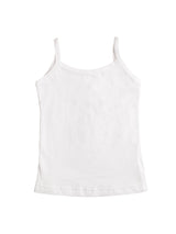 Girls White Casual Solid Vest - Pack of 3