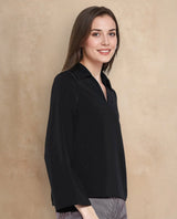 Women's Black Work Full Sleeves Top