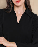 Women's Black Work Full Sleeves Top